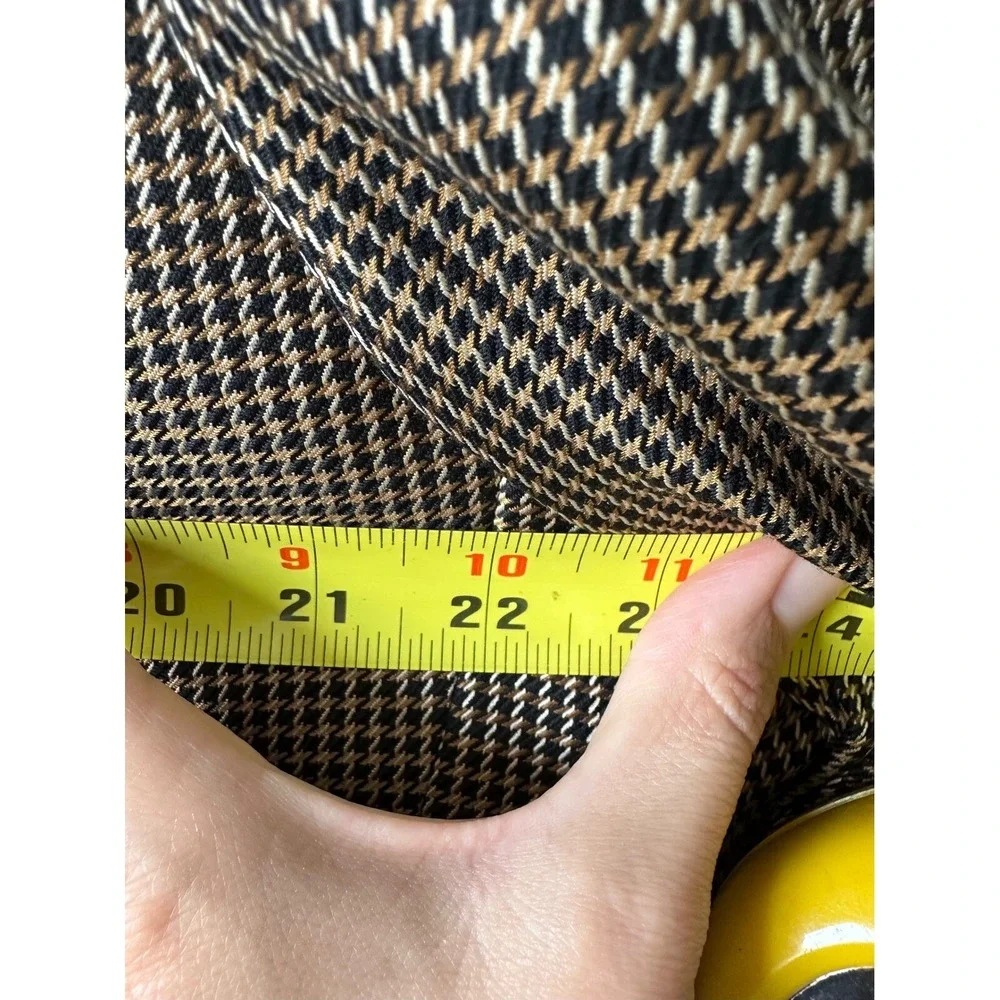 Lubiam Houndstooth Blazer Made in Italy Brown‎ Wool Blend Sport Coat XXL - Picture 7 of 10
